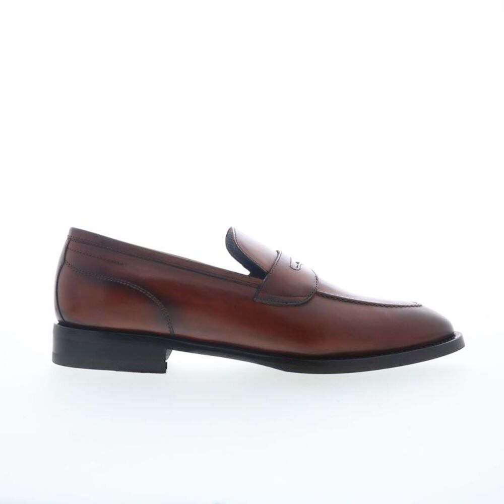 Di Bianco Mens Aviano Lined Calfskin Brown Shoes (NWT)